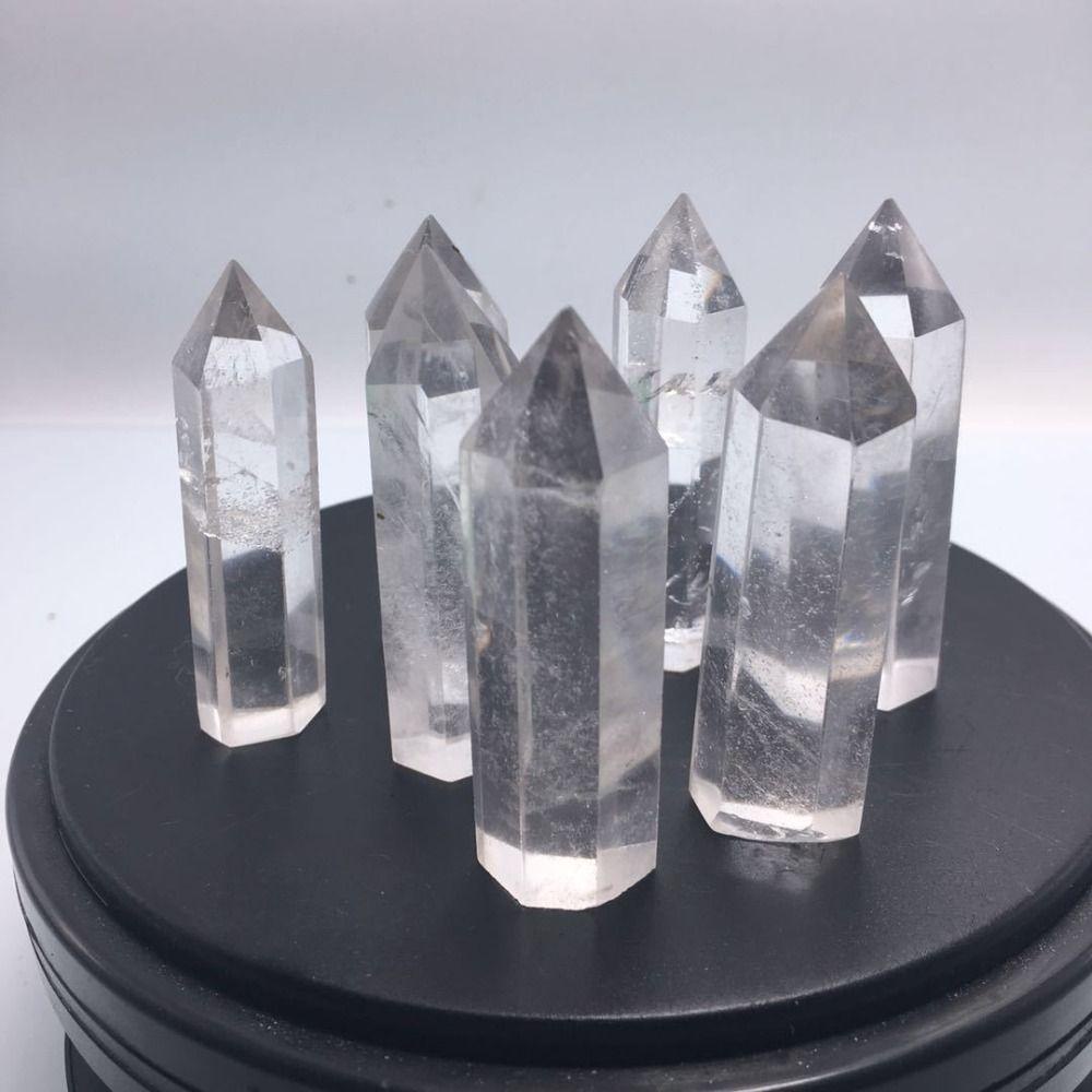 【 ELEGANT 】 Energi Kolom Proses Poles Hexagonal Kristal Kuarsa Berujung Satu Menyembuhkan Pikiran Batu Penyembuhan Alami