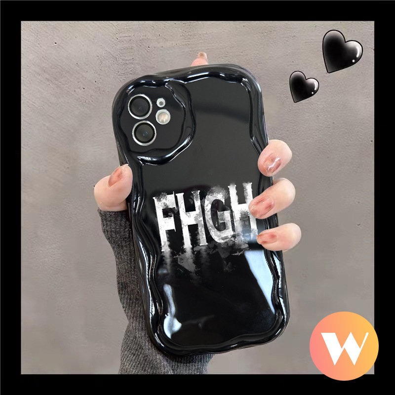 Casing Tepi Melengkung Bergelombang 3D Untuk Realme C12 C15 C55 C33 C3 C21Y C25Y C21 C35 C25 C25s C11 7i 5i 56 C17 C20 C20A C11 2021 C31 C30 Trendy Personal Huruf Inggris Ice Cream Glossy Case