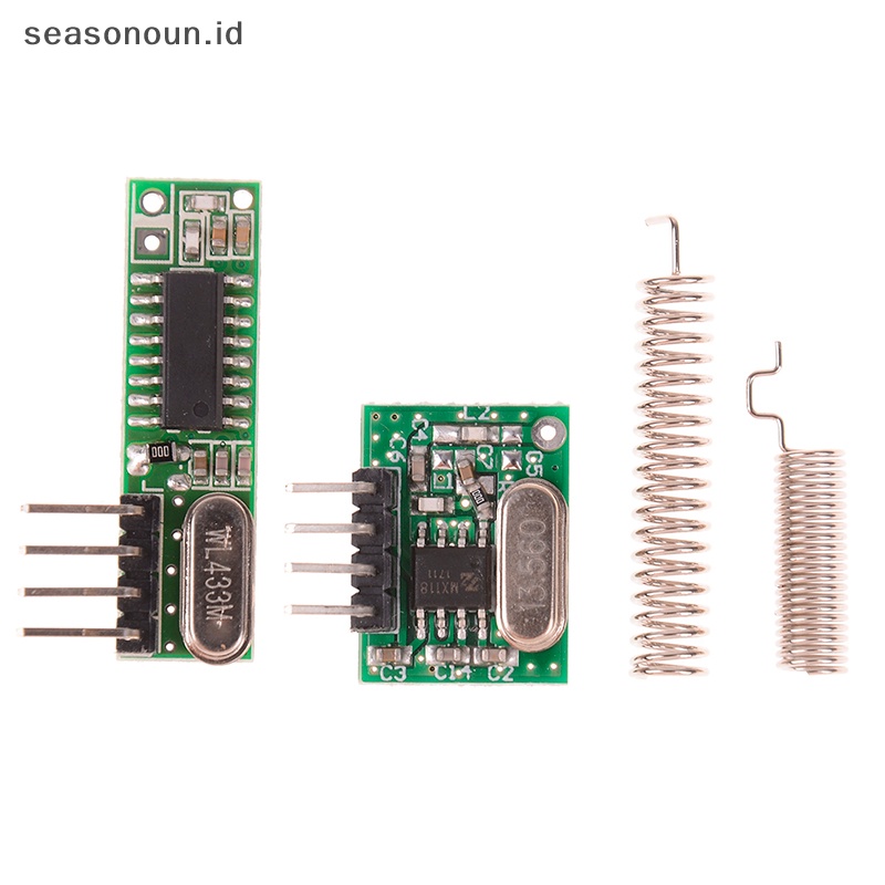 Modul RF Seasonoun 433mhz kit receiver Dan transmitter superheterodyne Untuk arduino.