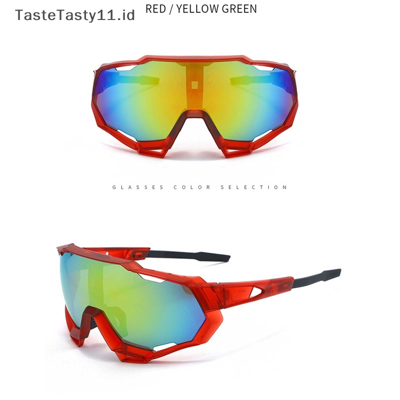 Tastetasty Pria Kacamata Sepeda Lensa Polarized Bersepeda Sunglasses Sports Eyewear.