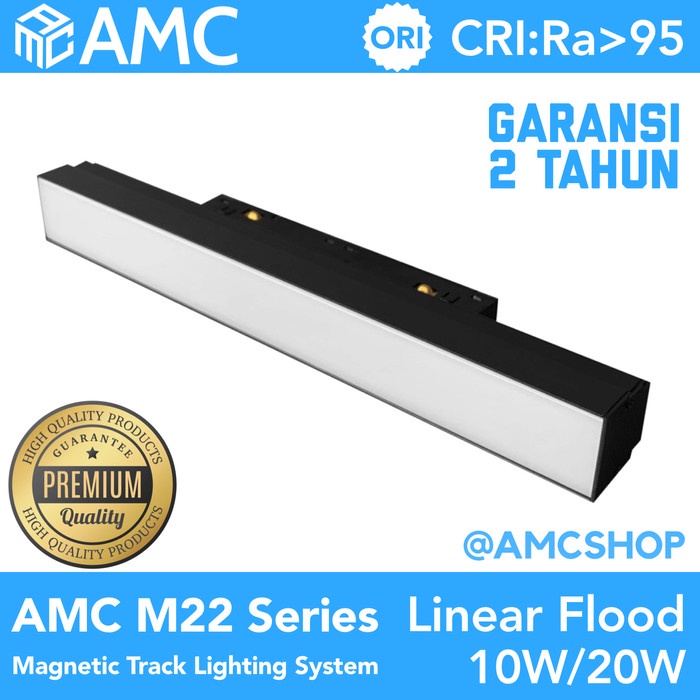 AMC M22 Magnetic Track Lighting System Linear LED Flood Light CRI 95+