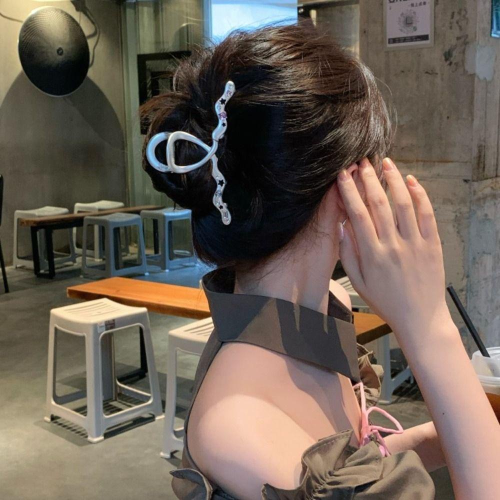 Augustina Alloy Zirkon Jepit Rambut Styling Rambut Aksesori Fashion Perhiasan Non-slip Bintang Jepit Buram Vintage Harajuku Gaya Korea Hair Clip