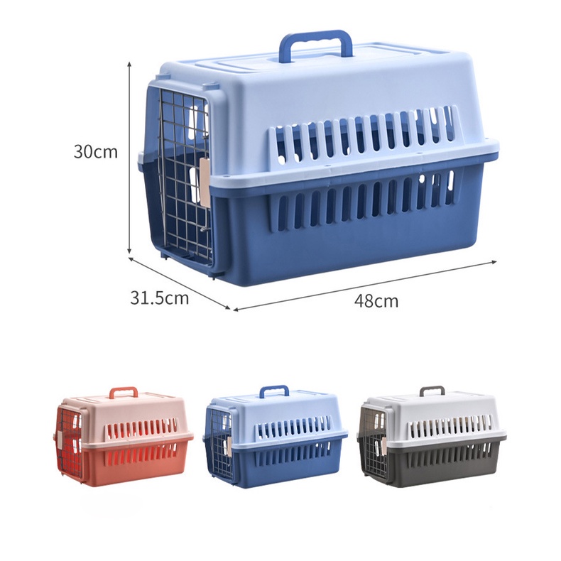 Pet Carrier Pet Cargo Travel 48 x 31.5 x 30cm Untuk Anjing Dan Kucing