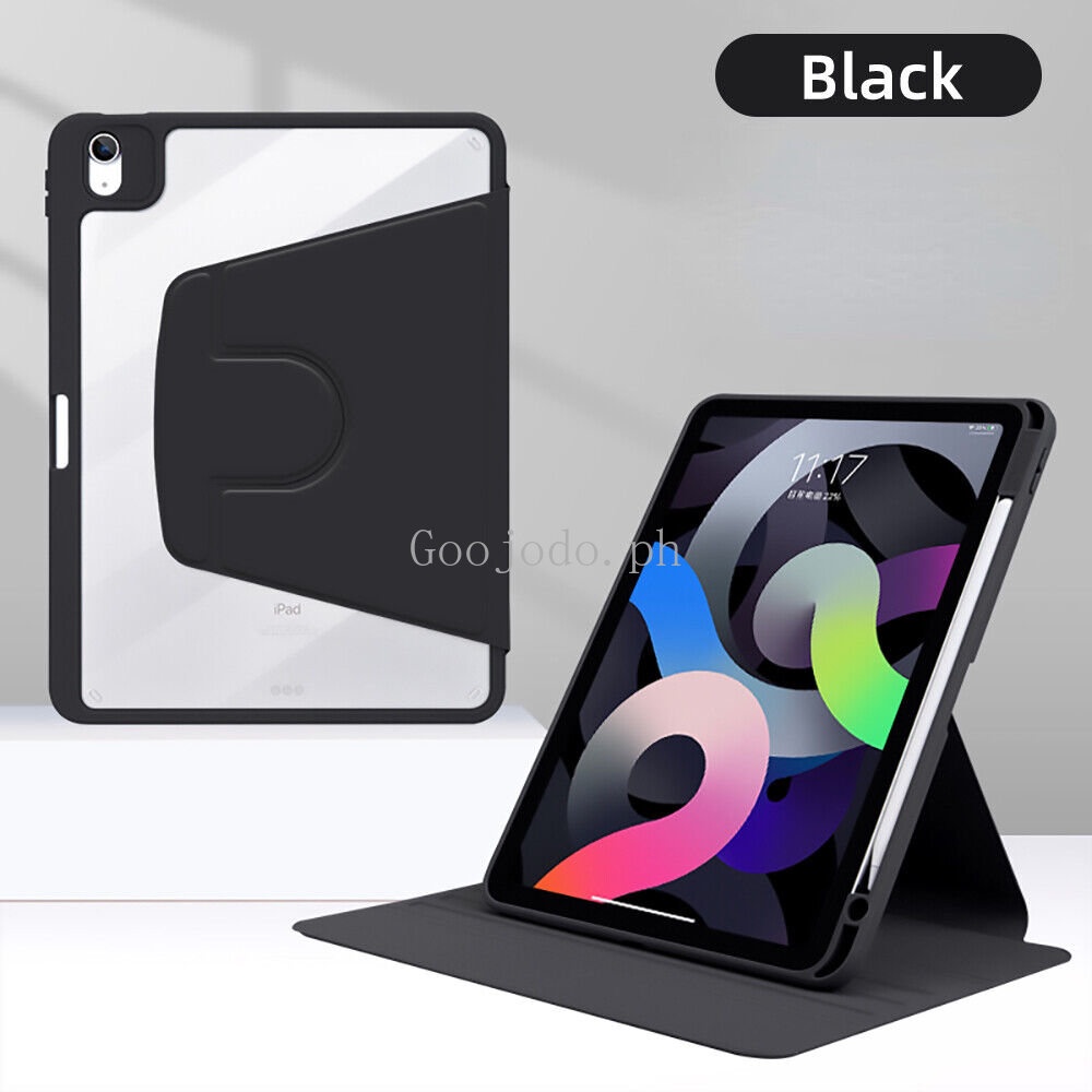 Casing Armor Bening Tinggi 360putar Untuk Ipad5 6th 7th 8th 9th 10 10.9 10.2 Gen 9.7 Pro11 Air1 1 2 Pro 12.9 Stand Cover Dengan Tempat Pensil