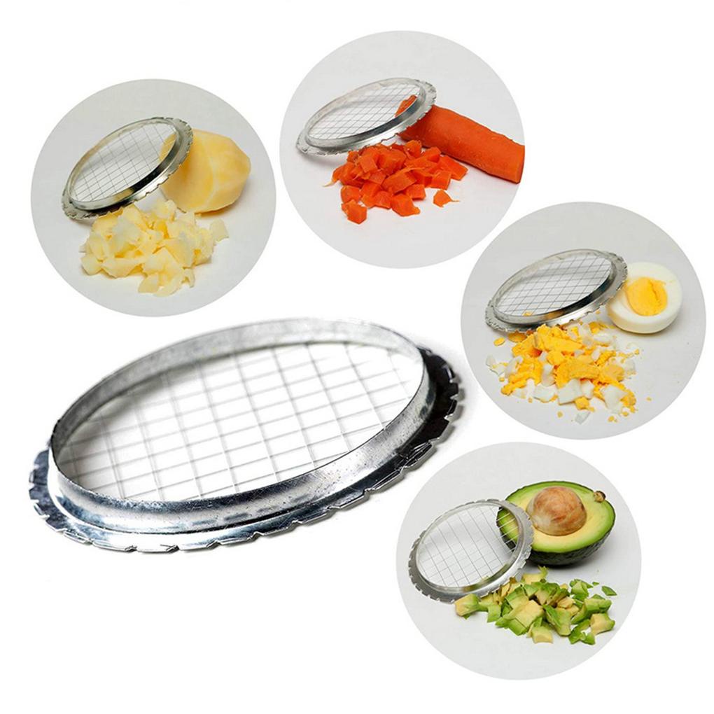 Stainless Steel Metal Vegetable Chopper Potato French Fries Chips Maker Slicer Buah Lada Salad Alat Aksesoris Rumah