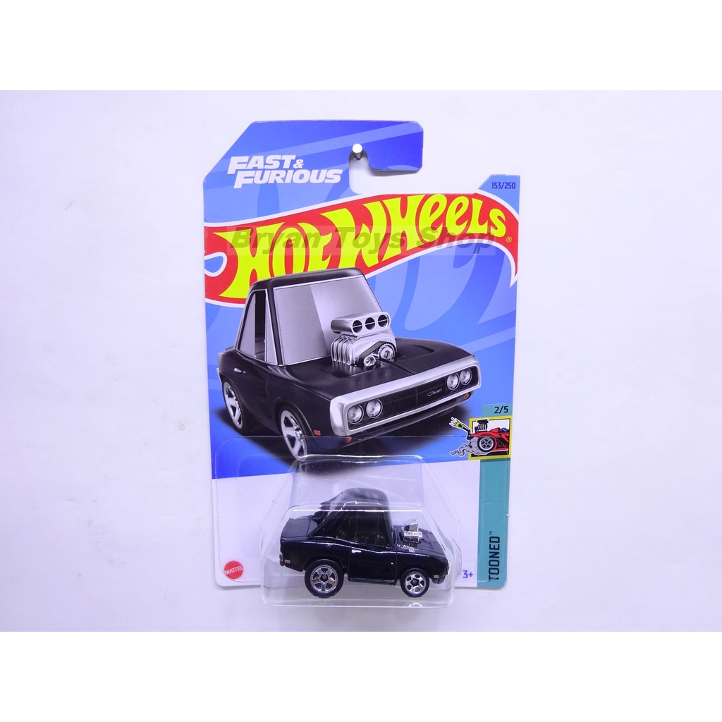 Hot Wheels Fast &amp; Furious 70 Dodge Charger Hitam Polos