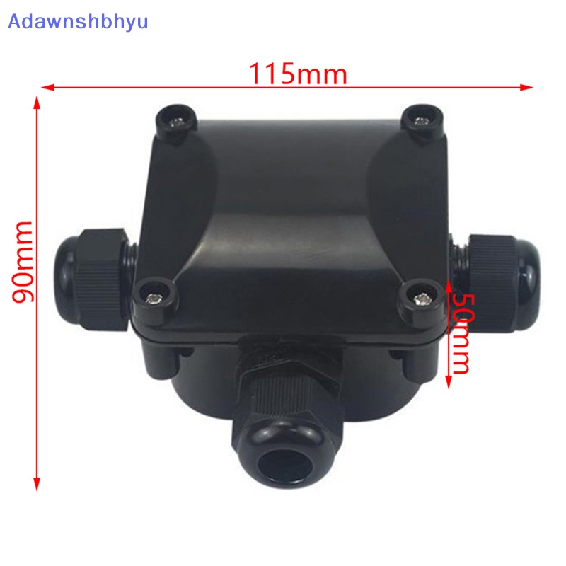 Adhyu IP68 Kabel Listrik Waterproof Connector Outdoor T Type Three Way Junction Box ID