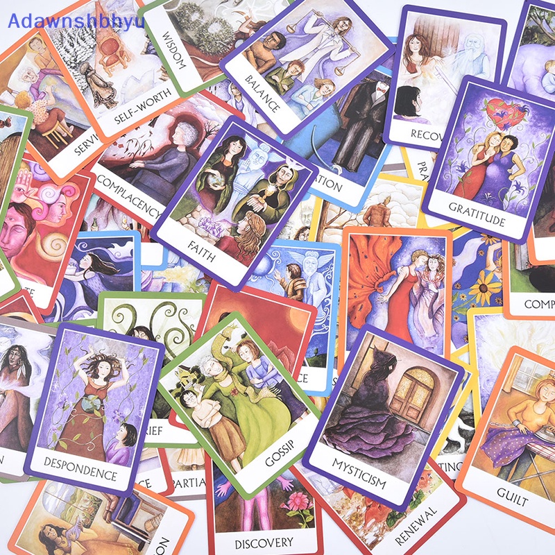 Adhyu Chakra Wisdom Oracle Cards Deck Kartu Tarot Bahasa Inggris Papan Ramalan Game ID