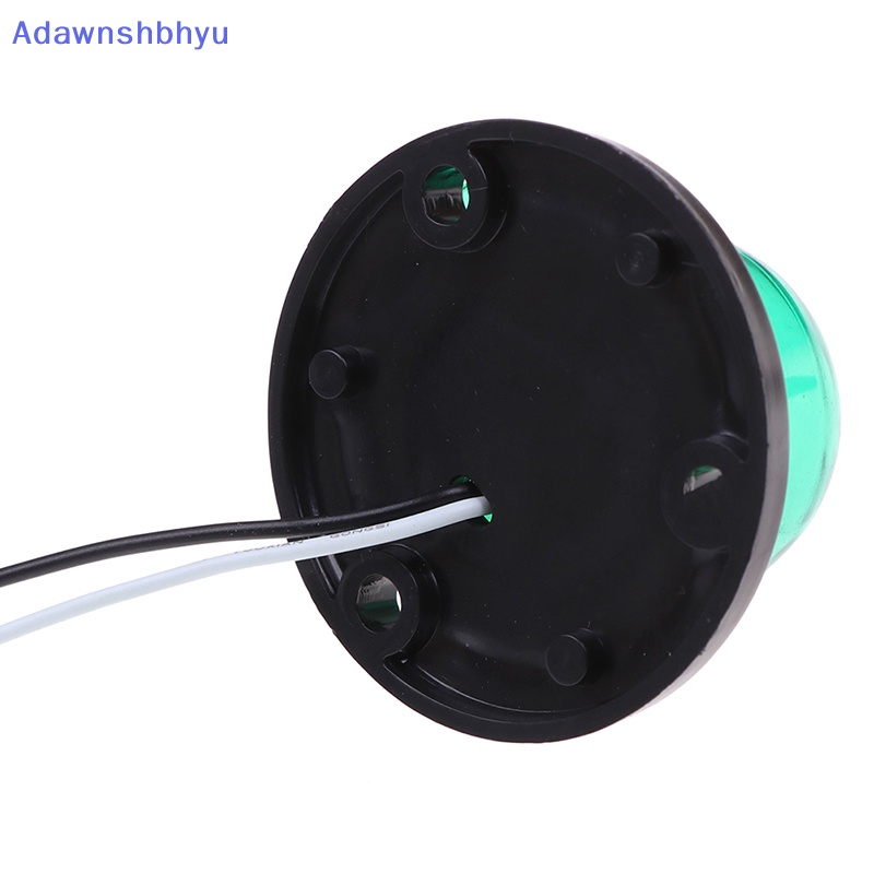 Adhyu 2x Marine Boat Stainless Steel Red &amp; Green LED Lampu Sinyal Navigasi Yacht ID
