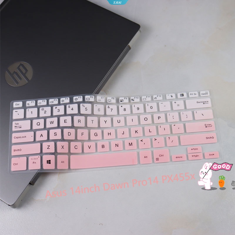 Pelindung Keyboard Komputer Tahan Air Ultra Tipis Untuk Asus 14inch Dawn Pro14 PX455x Full Coverage Keyboard Silicone Cover Film Tahan Debu [ZK]