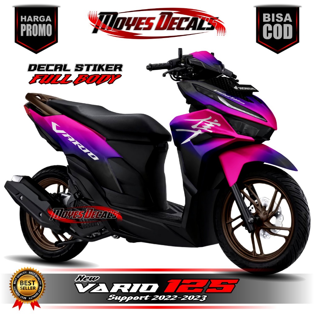 Decal Stiker Vario New 125 2023 / Stiker variasi New Vario 125 Motif Keren