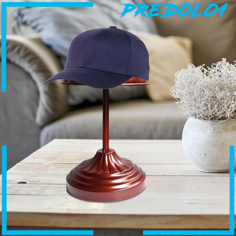 [Predolo1] Stand Topi Bahan Metal Kokoh 10.8inch Rak Topi Dekorasi Vintage Untuk Styling Toko