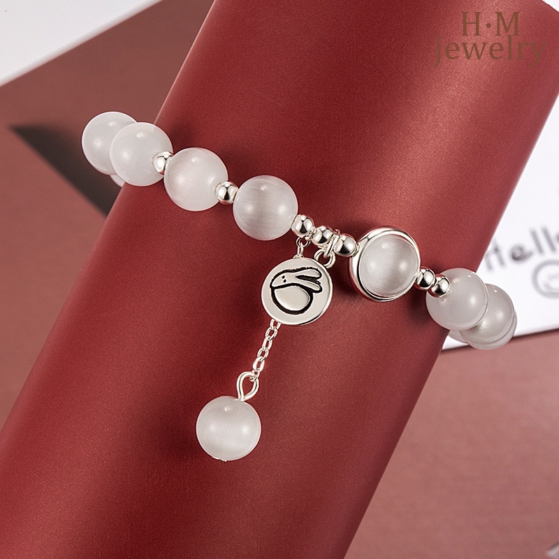 Gelang Opal Kelinci2023Gelang Kristal Bermutu Tinggi Baru Gelang Mewah Ringan