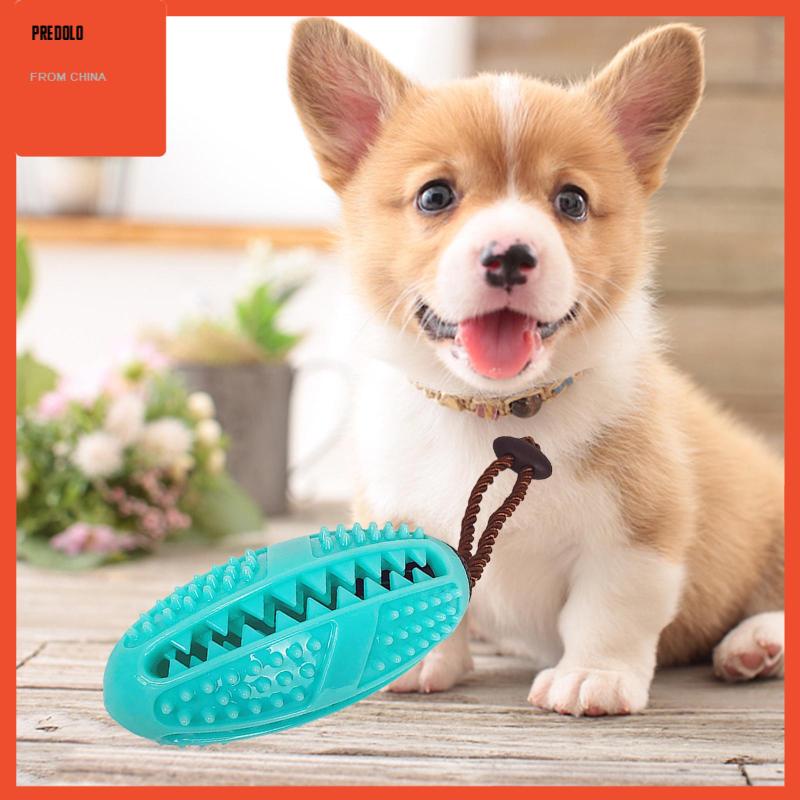 [Predolo] Pet Treat Ball Rubber Food Dispenser IQ Training Mainan Kunyah Anjing Tahan Gigit