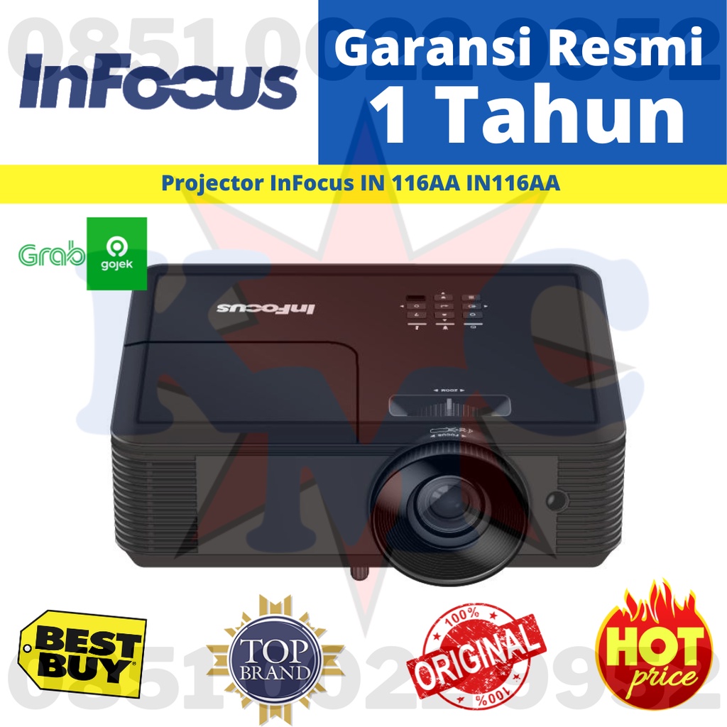 Projector InFocus IN 116AA WXGA 3800 Ansi Lumens Proyektor IN116AA