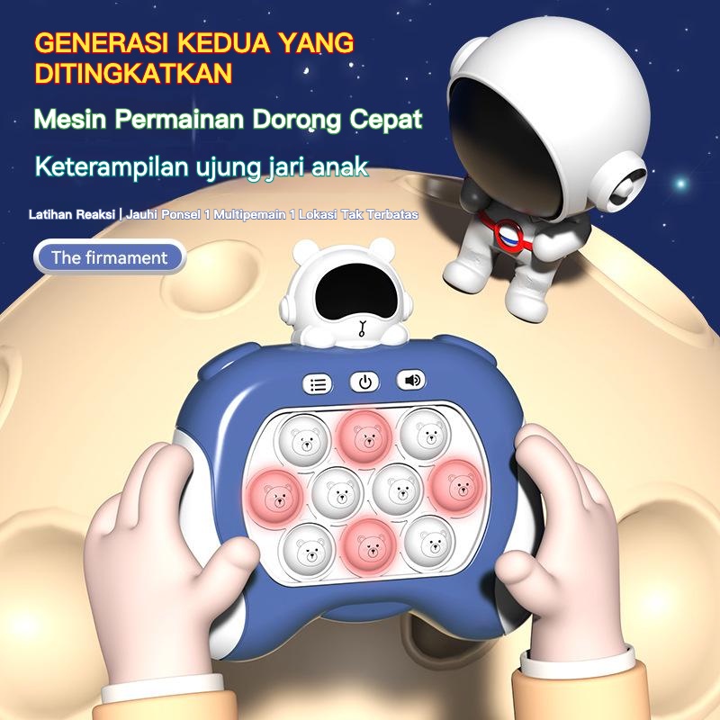 [2023 NEW] Musik Pop It Up Fidget Toys Light Whack A Mole Press Bubble Game Challenge Mainan Edukasi Mainan Pereda Stres Fidget Sensory Toy Baterai Gratis