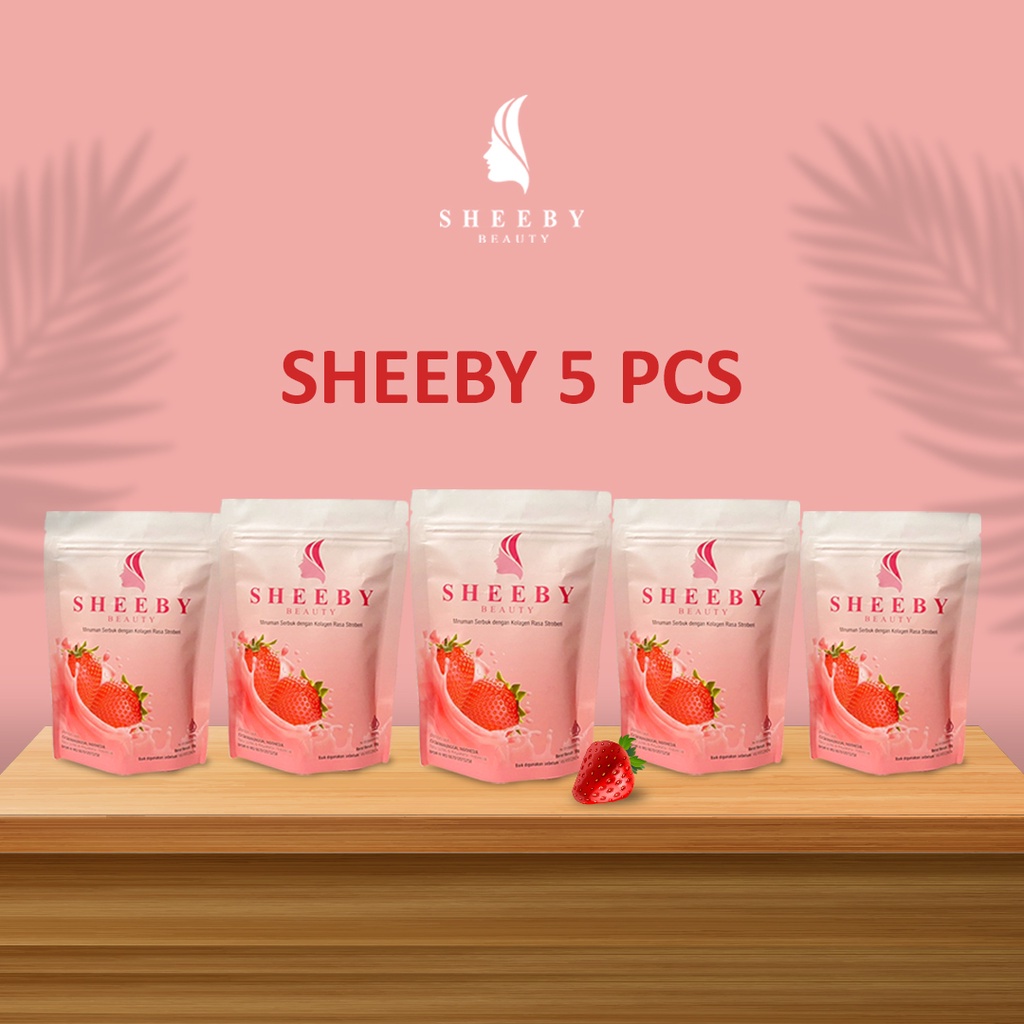 Sheeby Beauty - Minuman Collagen Rasa Strawberry  50 gram