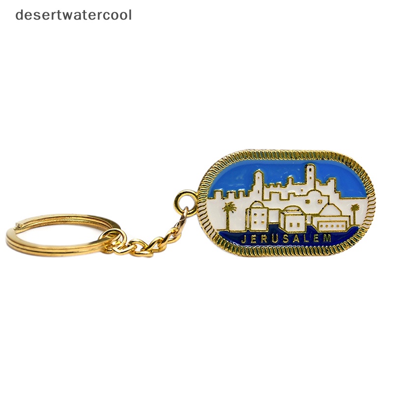 Deid Pola Arsitek Gereja Gantungan Kunci JERUSALEM Liontin Tas Mobil Souvenir Religi Keychain Hadiah Martijn