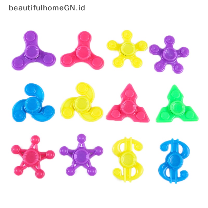 {Cantik} 5 Pcs 4 cm Mini Fidget Spinner Anti Stres Mainan Lucu Jari Gyroscope Mainan Anak Pesta Ulang Tahun Nikmat Hadiah~