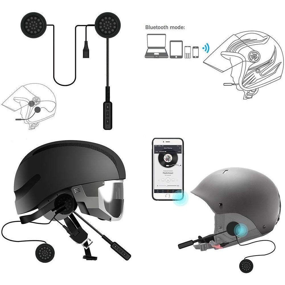 Bluetooth Wireless Earphone Headset for Motorcycle Helmet - MH01