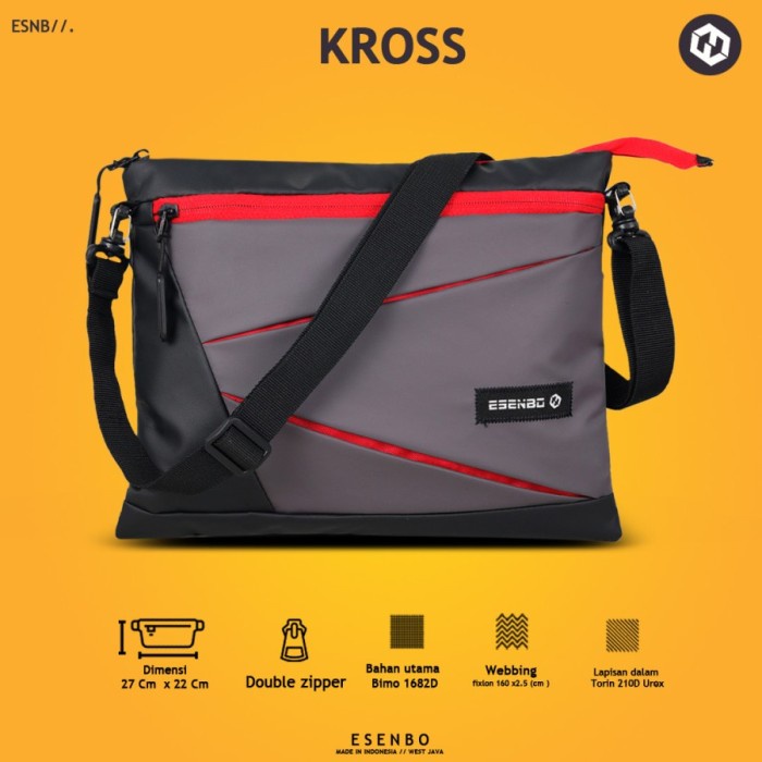Promo Tas Selempang ESENBO KROSS - Tas Selempang Kasual Premium Original - ESENBO