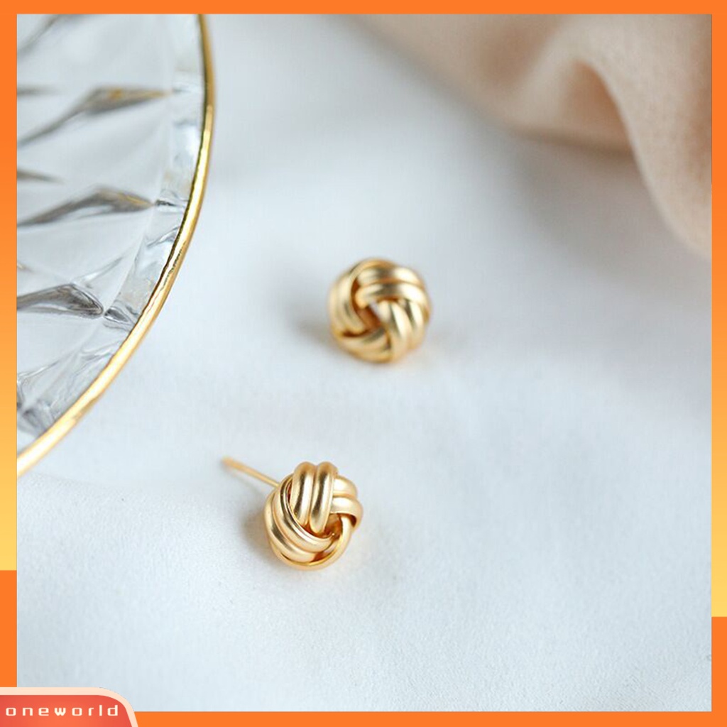 [ONE] 6pasang Anting Hoop Mutiara Imitasi Geometris Modis Dan Nyaman Menjuntai Anting Set Berongga Lingkaran Anting Perhiasan Fashion