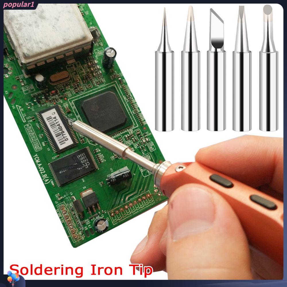 Populer 10pcs Solder Ujung Solder Bebas Timah Alat Las Tembaga Panas Internal Untuk 936 853D 8786D Rework Station