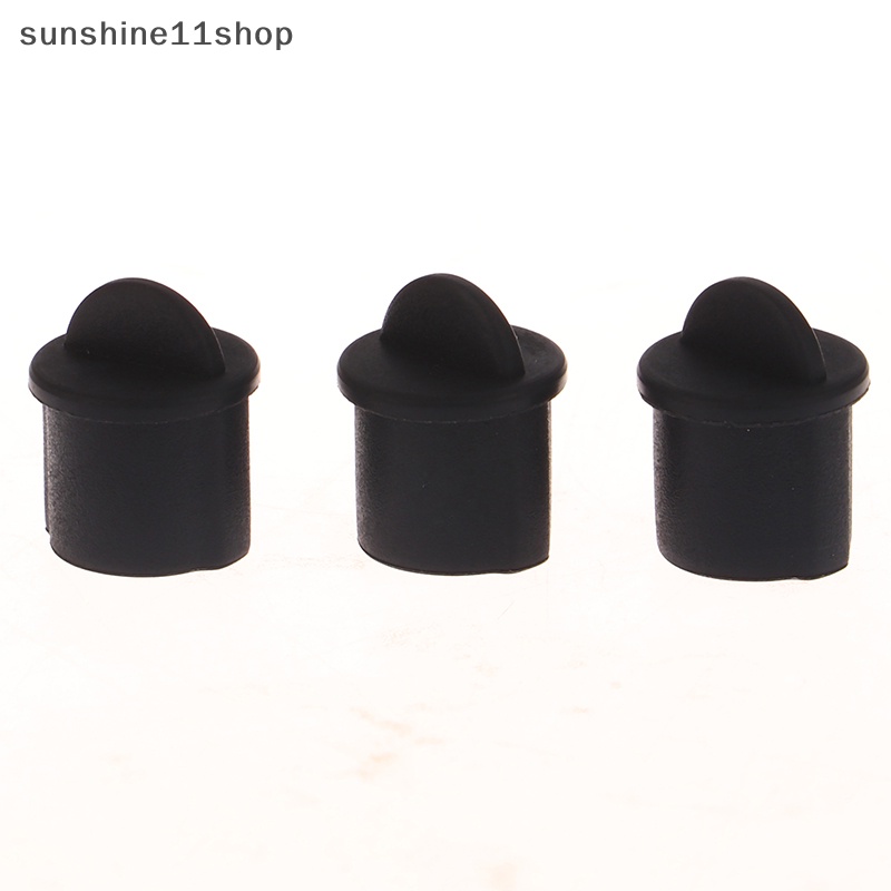 Sho uxcell 10pcs Silikon BNC Anti Debu Stopper Cap Cover Untuk Jack Female Hitam N