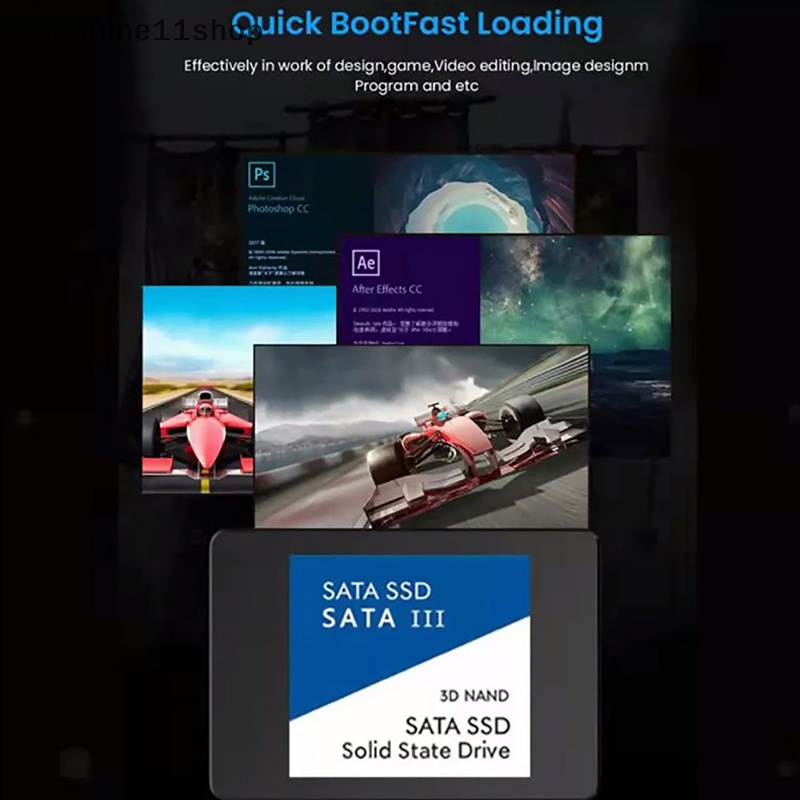 Sho 2TB Ssd SATAIII Hardisk 2.5&quot;Ssd 1TB 500GB Transfer Kecepatan Tinggi Internal Solid State Drive Untuk PC/Laptop mac N