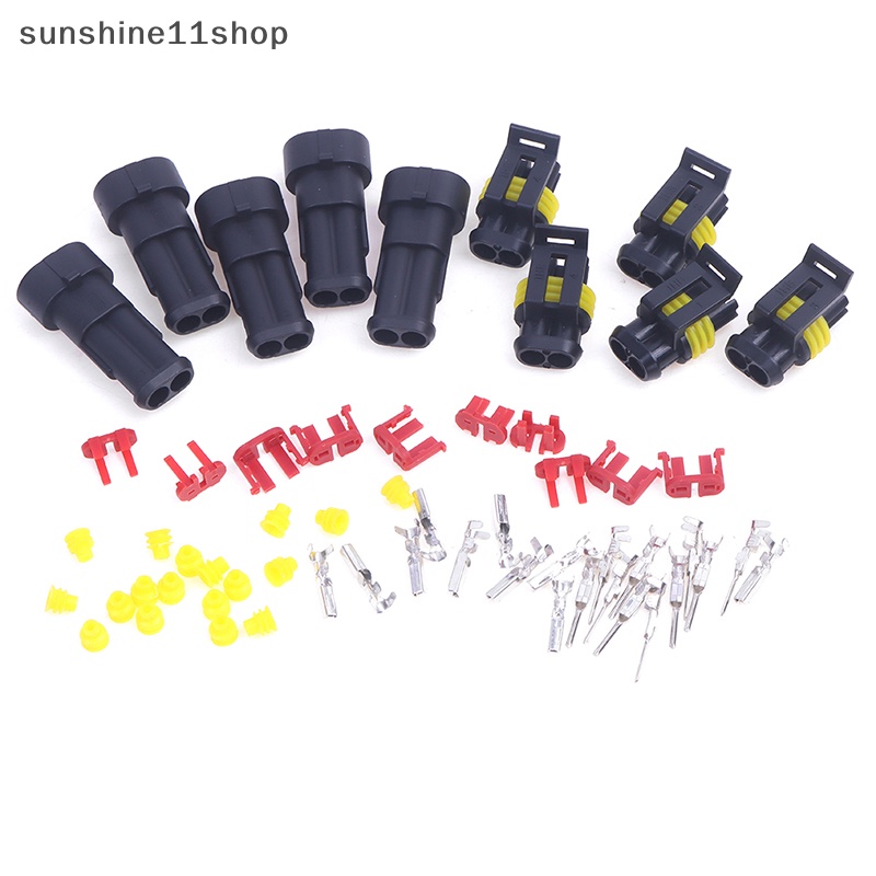 Sho 5set Konektor 1.5mm 2Pin DJ7021-1.5 Konektor Kawat Listrik Anti Air N