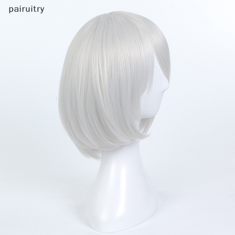 Prt YoRHa No. Wig Silver9Model Nier:Wig Cosplay Automata 9S Dengan Penutup Mata Hitam PRT