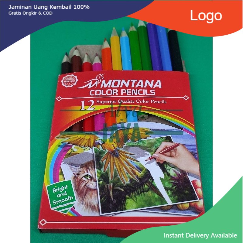 Pensil Gambar Montana Murah Berkualitas 1 Pack 12 warna