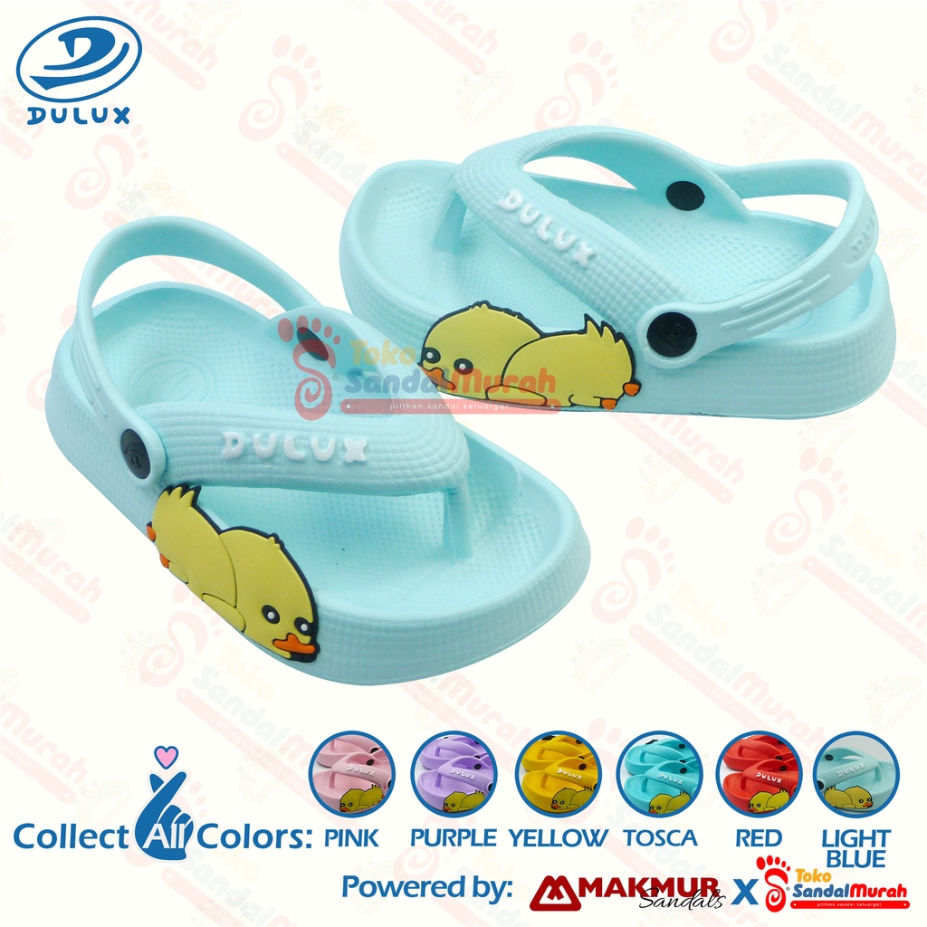 Toko Sendal Murah - Sandal Jepit Anak Tali Belakang Uk 20-25/ Sandal Anak Jepit Karakter Lucu / Sandal Jepit Karet Ringan / Sandal Anak Motif Bebek / Sandal Anak Lucu / Sandal Jepit Anak Kekinian / [Toko Sendal Murah Kids M 510 E ]