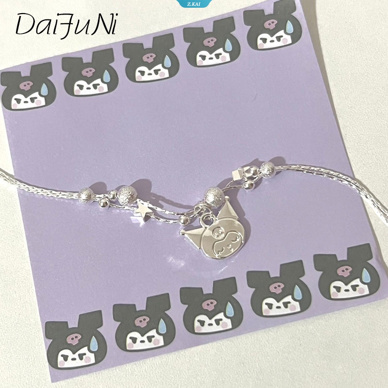 Sanrio Gelang Kawaii Cinnamoroll Kuromi Gadis Perhiasan Lucu HelloKitty My Melody Kartun Manis Gelang Gadis Perhiasan Festival Hadiah [ZK]