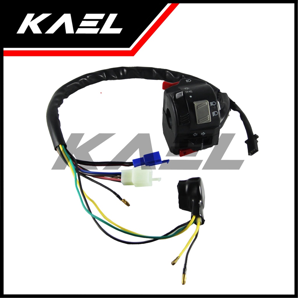 Handel Switch Kiri Left Yamaha Vixion Lama Old 2007 2008 2009 2010 2011 Saklar Lampu Depan Dim Sen Sein Klakson Handle Hendle Hendel Holder