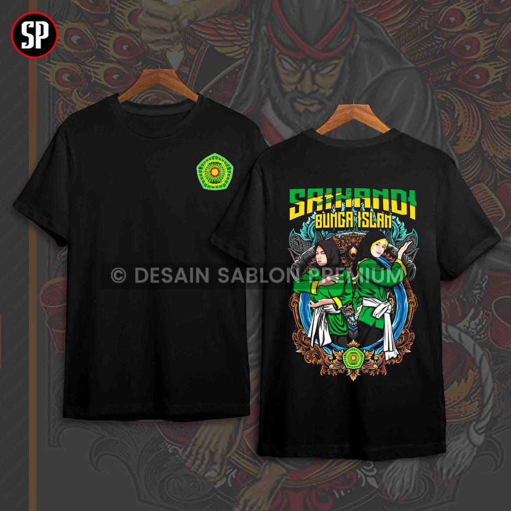 KAOS SRIKANDI BUNGA ISLAM Terabaru | Atasan Distro Silat BI 131 Asmaul Haq