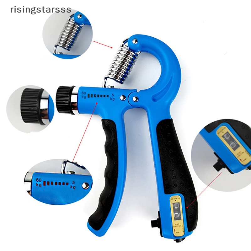 Rsid Span-new 5-60Kg Adjustable Heavy Gripper Fitness Tangan Berolahraga Grip Wrist Training Jelly