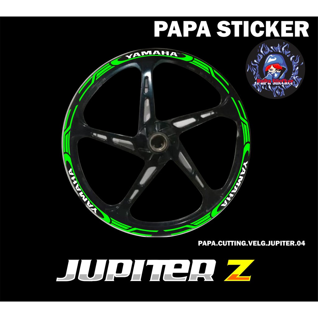 STIKER VELG JUPITER Z CUTTING STICKER VELG CUTTING VARIASI YAMAHA JUPITER Z LIS BAN/VELG 04