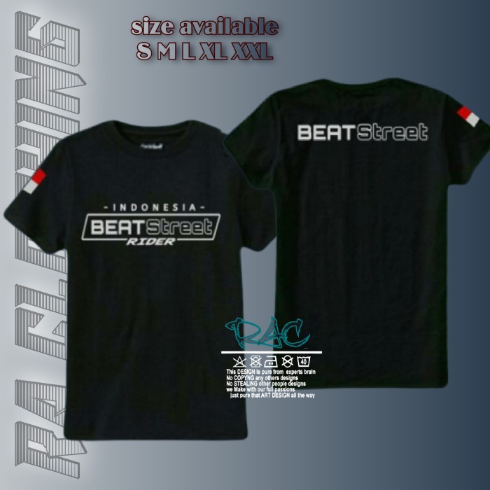 [HH TwinShop] BAJU BEAT STREET RIDER INDONESIA T-SHIRT BEAT STREET RIDER KAOS DISTRO BISA COD