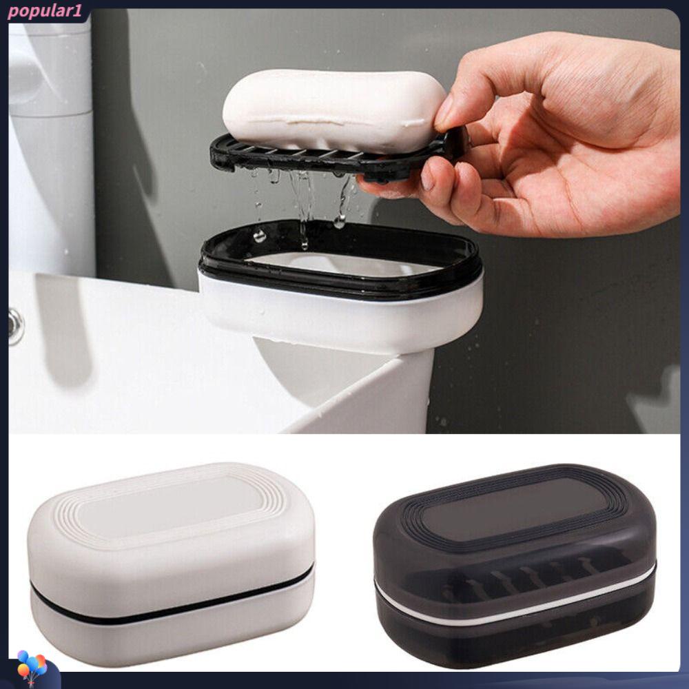 Popular Kotak Sabun Travel Dengan Tutup Tempat Shower Wadah Tertutup