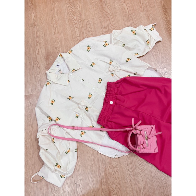 BEFAST - ZRD OOTD WANITA ONESET WITA / SETELAN SHAVA JISOO / ONESET Wanita Keluaran Terbaru / Fashion kekinian Remaja ABG Trendy / Set Atasan Kemeja Lengan Panjang+Celana Panjang / Outfit Daily Wanita Kerja Casual Trendy / Pakaian Formal Wanita