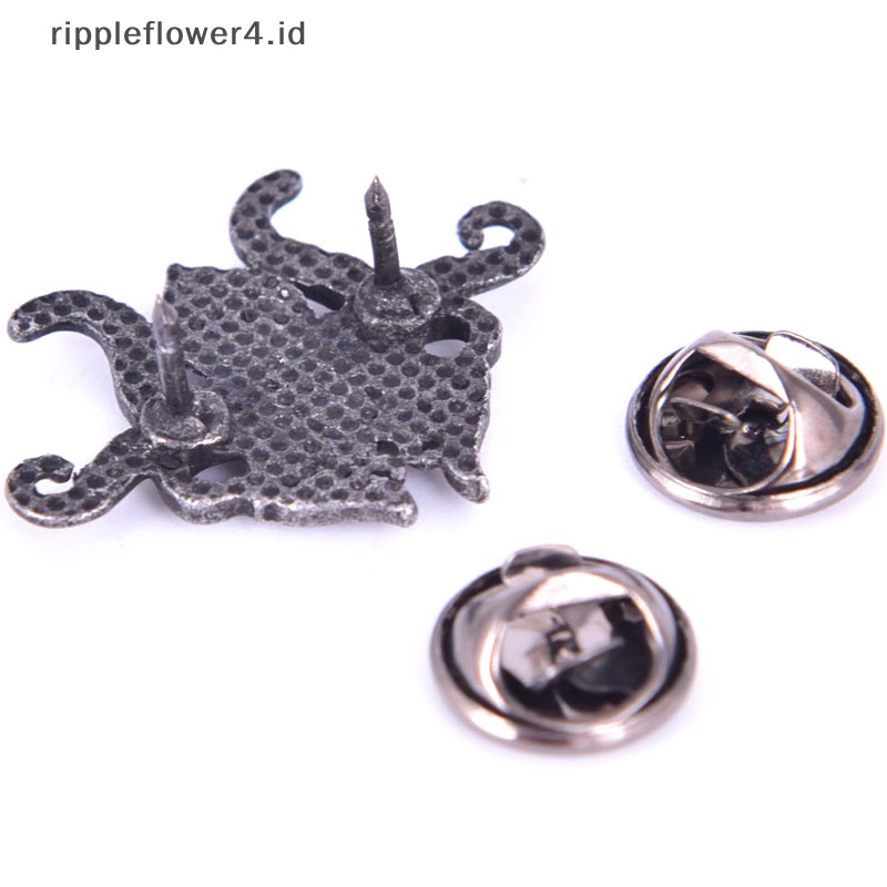 {rippleflower4.id} Cthulhu Lencana Bros Pin Kerah Untuk Baju Ransel Topi Hiasan Perhiasan~