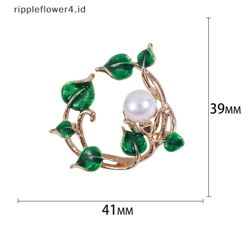 {rippleflower4.id} Bros Natal Untuk Wanita Fashion Dekorasi Pesta Pin Aksesoris Perhiasan Hadiah Pribadi Korsase Pin Pakaian~