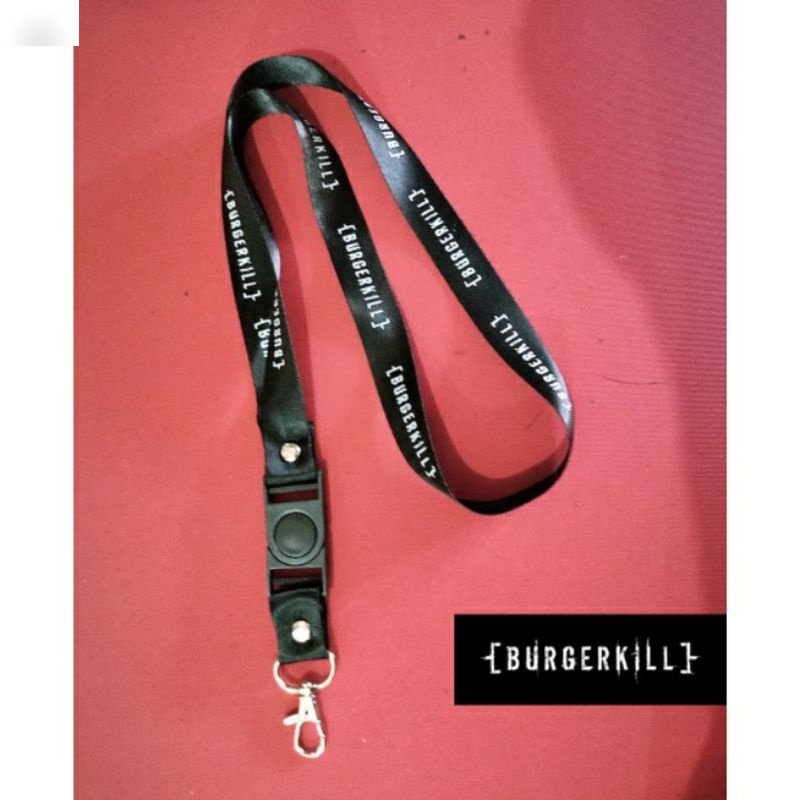 

TALI LANYARD GANTUNGAN KUNCI BURGERKILL BAND METAL gantungan id cart gatungan hp best seller COD