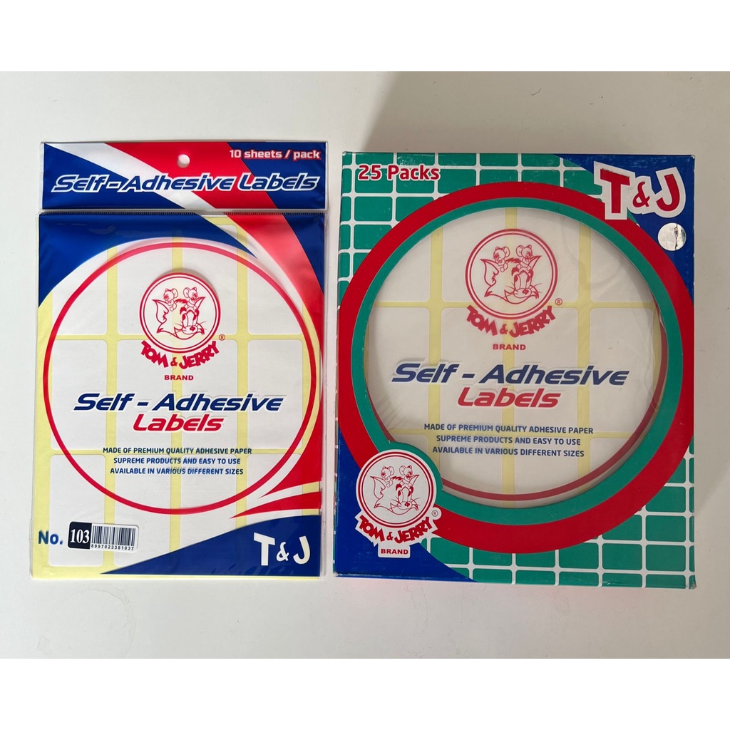 

Label/Sticker Tom & Jerry No. 103 - T&J Putih Polos