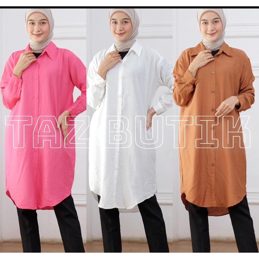 Grece Tunik Pololinen -  Long Tunik / Baju Tunik Korea / Korean Outfit Lova