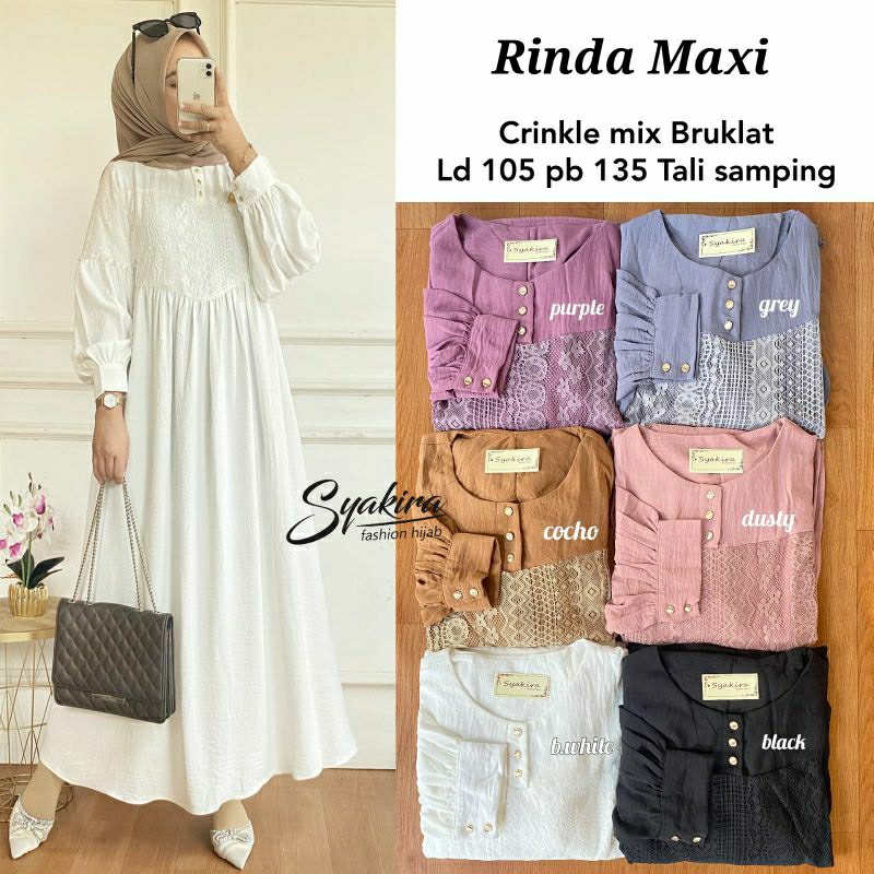 RINDA MAXI ORI SYAKIRA | Crinkle mix Bruklat