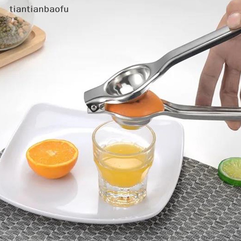 [tiantianbaofu] Perasan Manual Lemon Hand Stainless Steel Untuk Buah Jeruk Lemon Juicer Butik