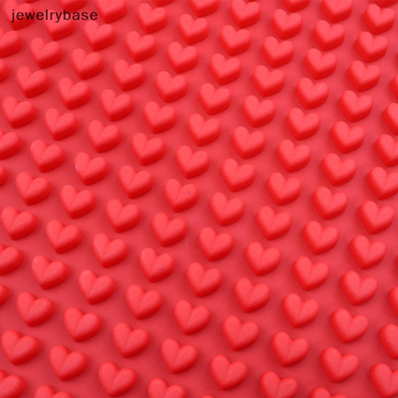 [jewelrybase] 1pc 255 Cavity Mini Berbentuk Hati Cetakan Silikon DIY Ice Cube Tray Alat Kue Butik