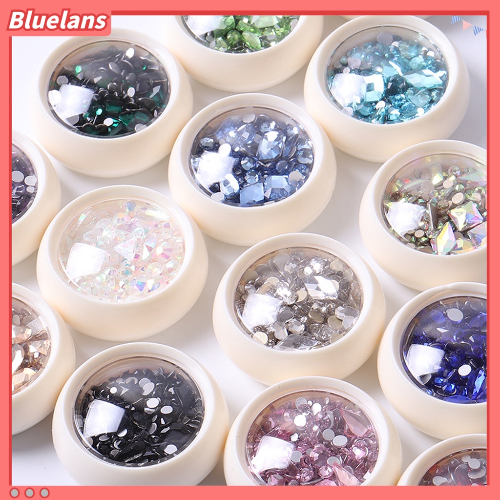 [BLM] Dekorasi Kuku Indah DIY Kubus Nail Art Berlian Imitasi Ringan Untuk Wanita